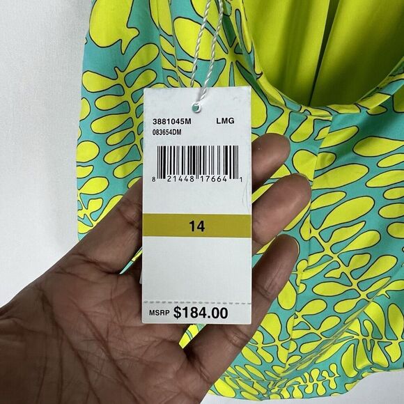 Trina Turk Spa & Swim Collection Trellis Floral Swimsuit Size 14 NWT - Picture 5 of 9